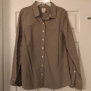 J.Crew Perfect Shirt in Mini Gingham